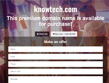 Tablet Screenshot of knowtech.com